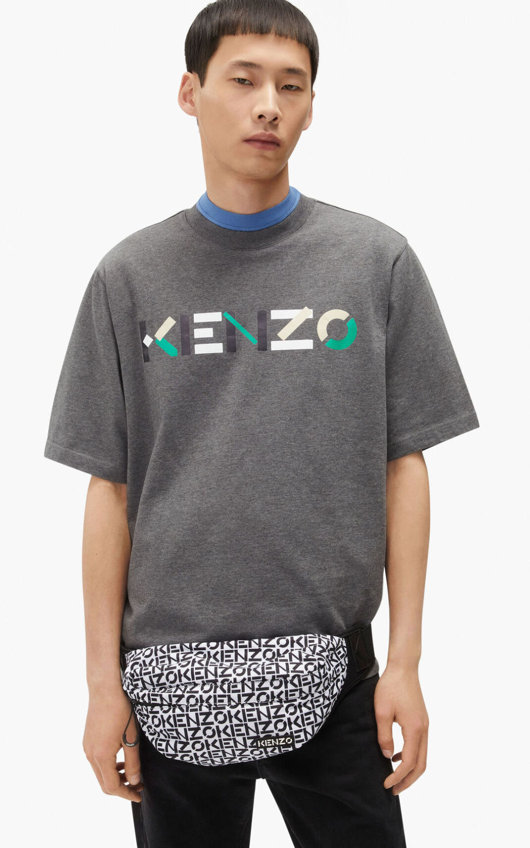 Kenzo Repeat τσαντακια μεσησ ανδρικα ασπρα | GR418555